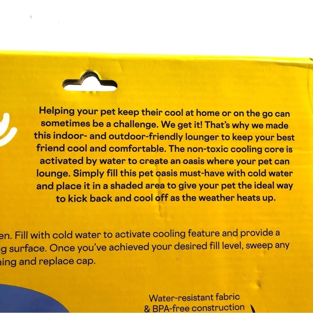 NEW in box pet cooling bed L